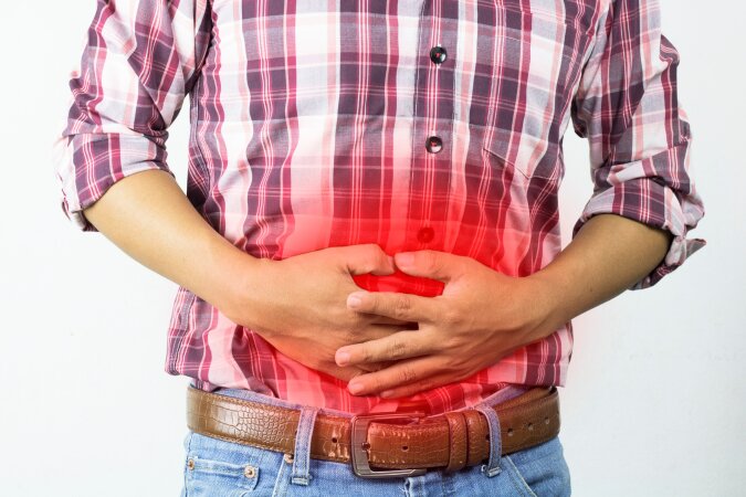 IBS abdominal pain and stress